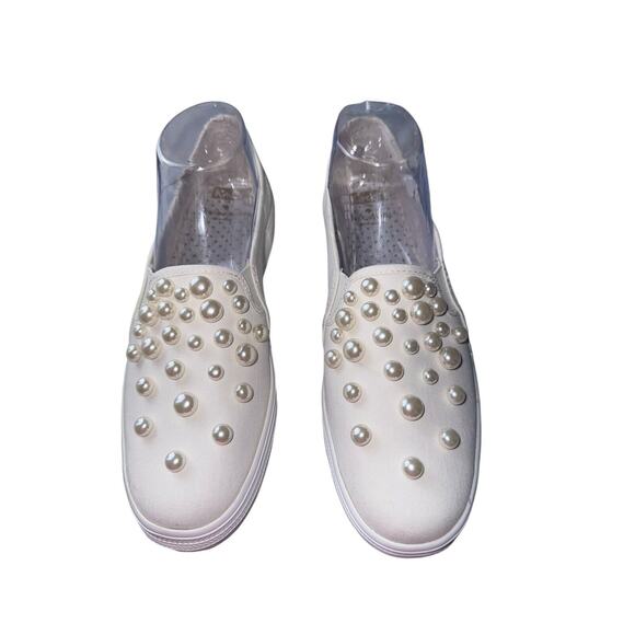 kate spade Shoes - Keds X Kate Spade New York Triple Decker Pearl Embellished Slip-On Sneaker Sz 9
